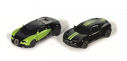 Набор из 2 машинок Bugatti EB 16.4 Veyron и Alfa Romeo 4c, 1:55 (Siku, 6309) - миниатюра